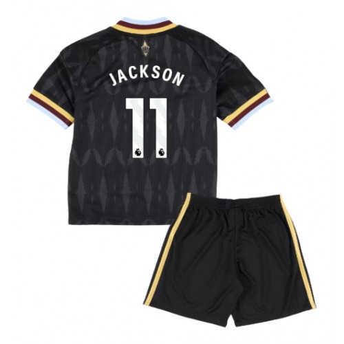 Aston Villa Nicolas Jackson #11 Vieras Peliasu Lasten 2026-27 Lyhythihainen (+ Lyhyet housut)